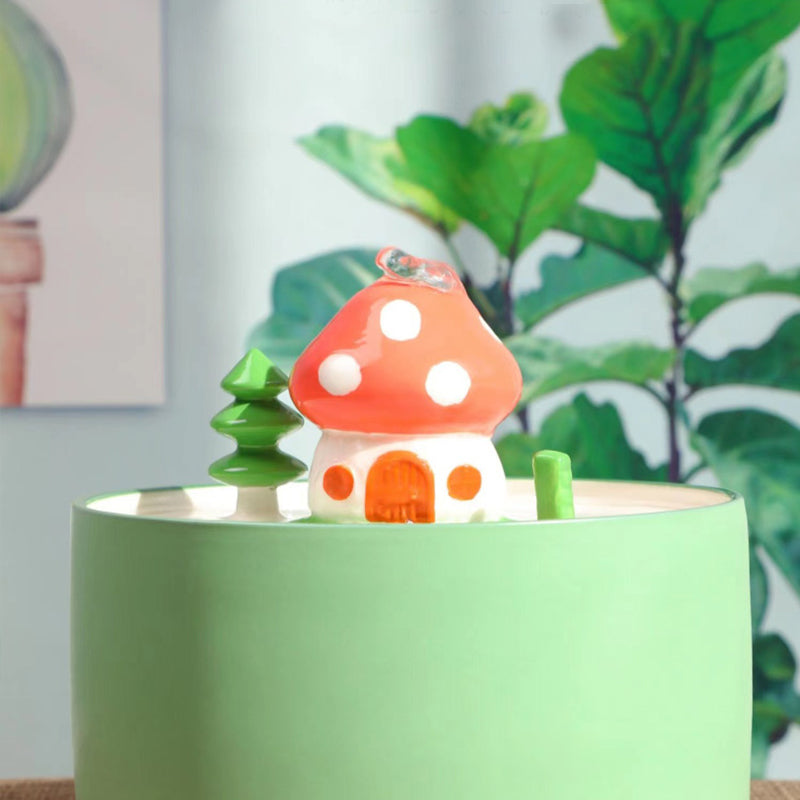 Mushroom House Pet Water Fountain