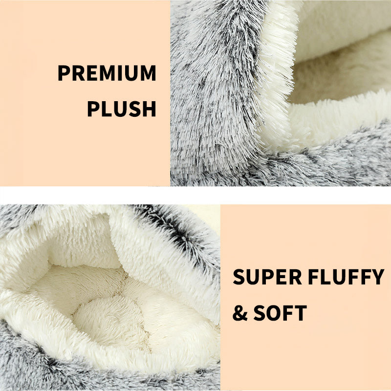 Fluffy Cave Pet Bed