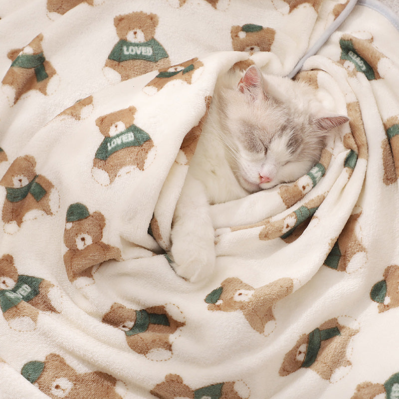 Free Monthly Gift - Super Soft Cartoon Cat Dog Blanket