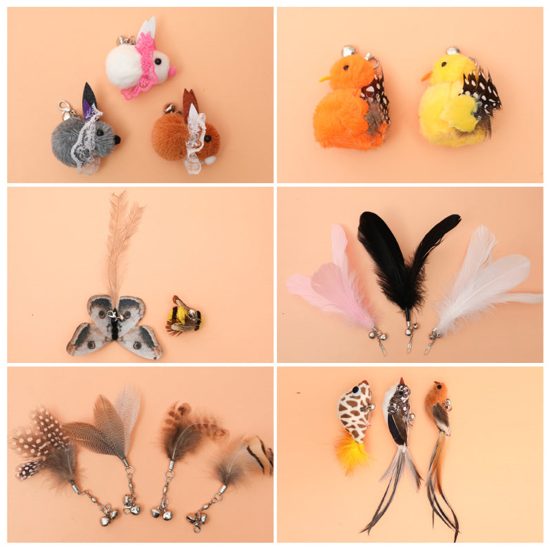 Free Monthly Gift - Interactive Bird Simulation Feather Cat Toy