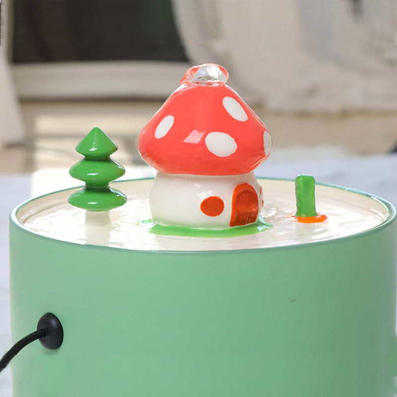 Mushroom House Pet Water Fountain