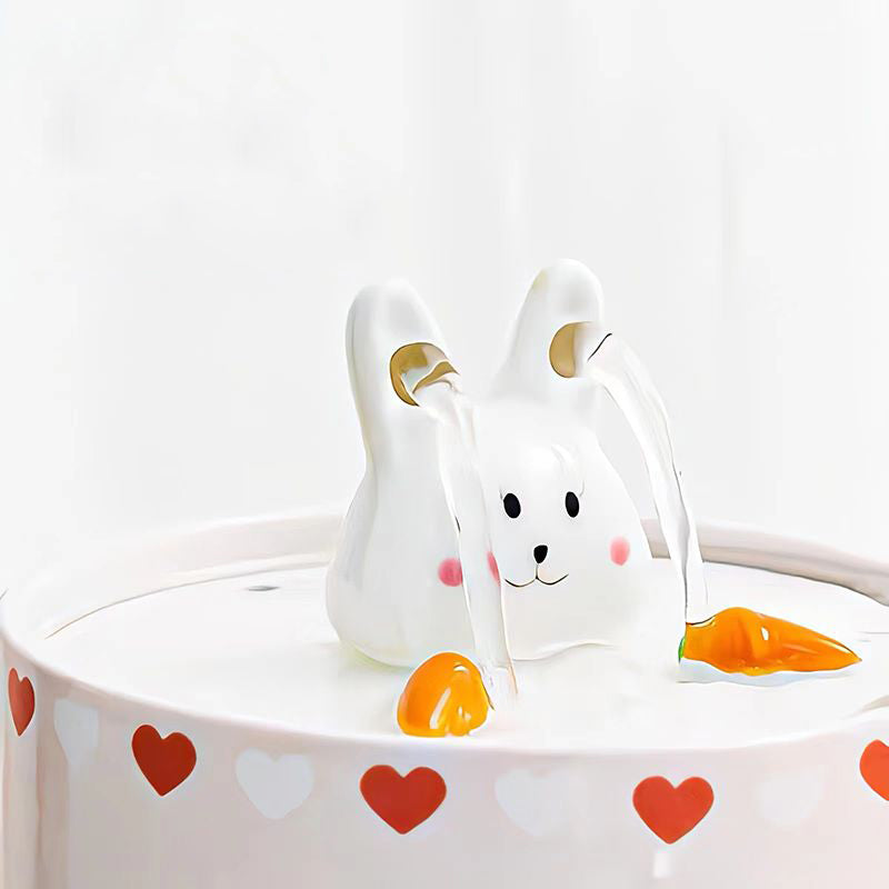 Rabbit & Carrot Pet Water Fountain