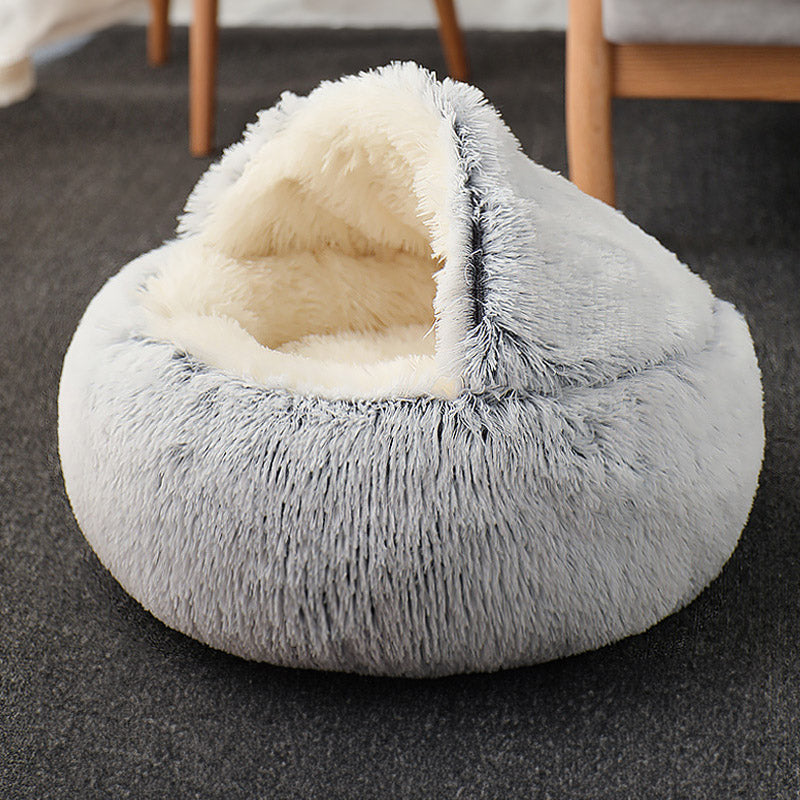 Fluffy Cave Pet Bed