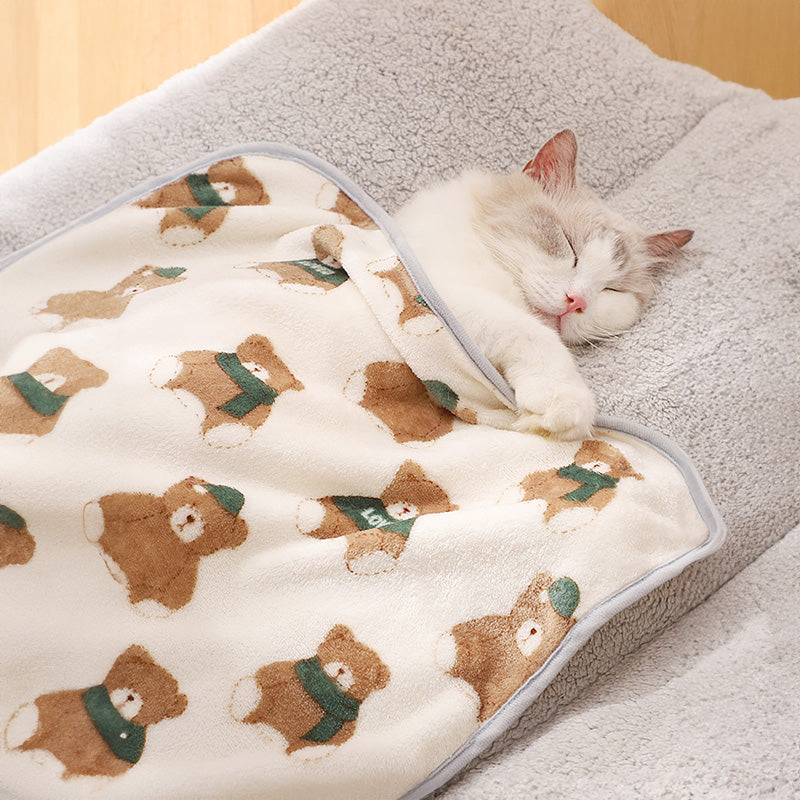 Free Monthly Gift - Super Soft Cartoon Cat Dog Blanket