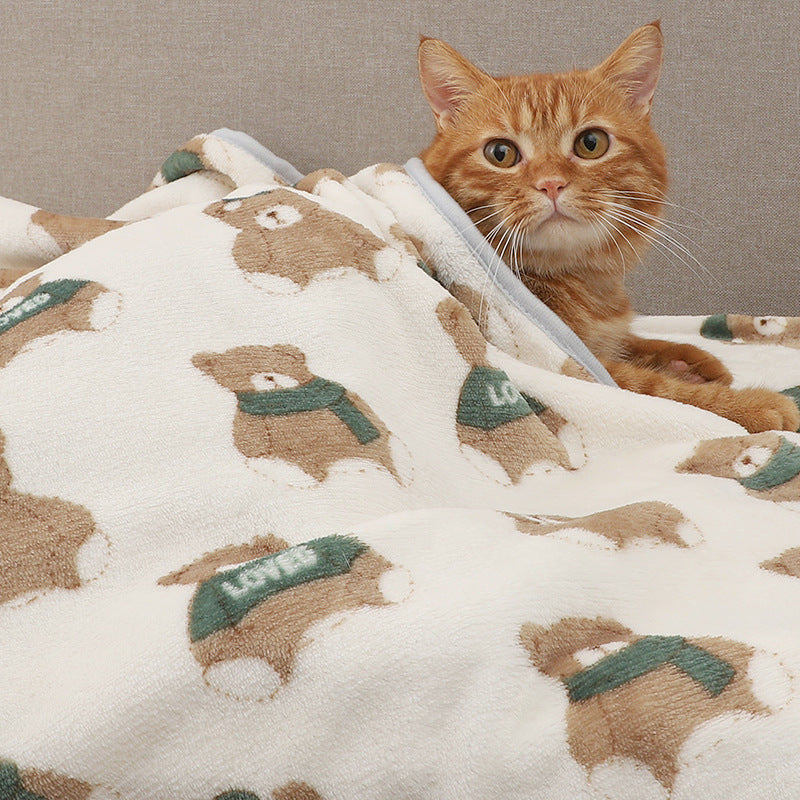 Free Monthly Gift - Super Soft Cartoon Cat Dog Blanket