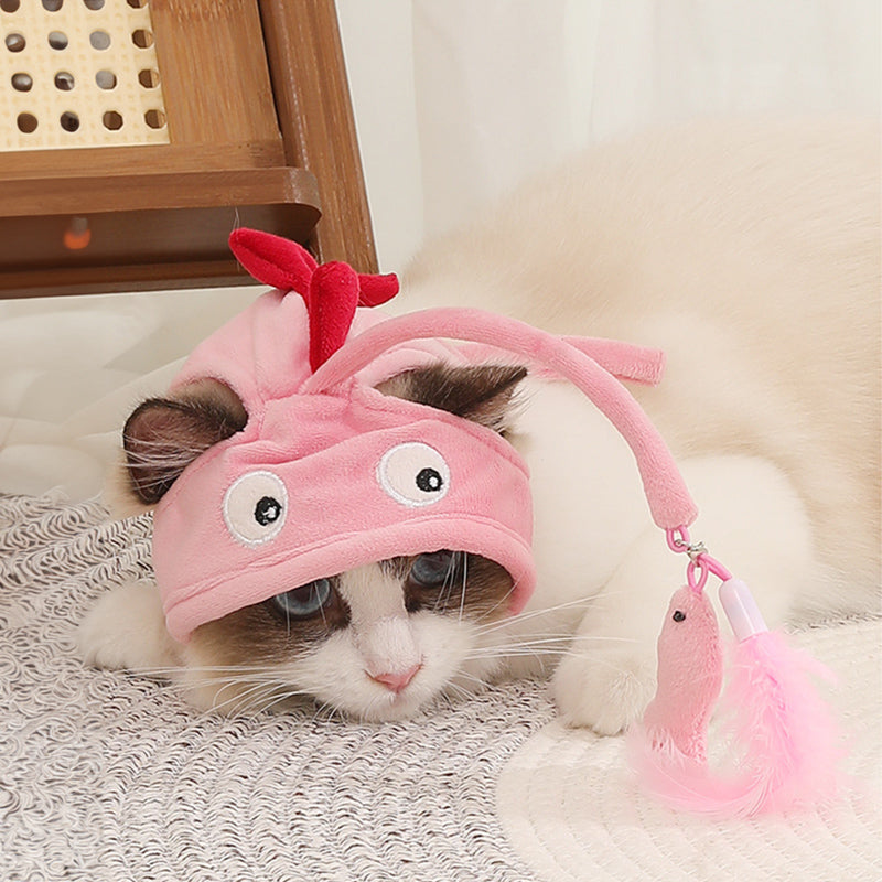 Free Monthly Gift - Cat Headgear Interactive Teaser Toy