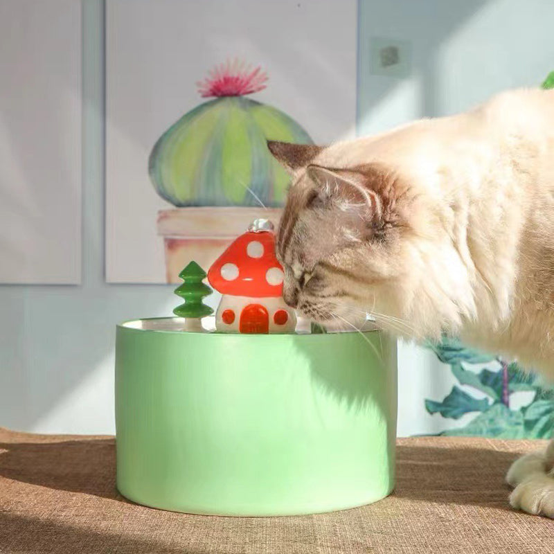 Mushroom House Pet Water Fountain